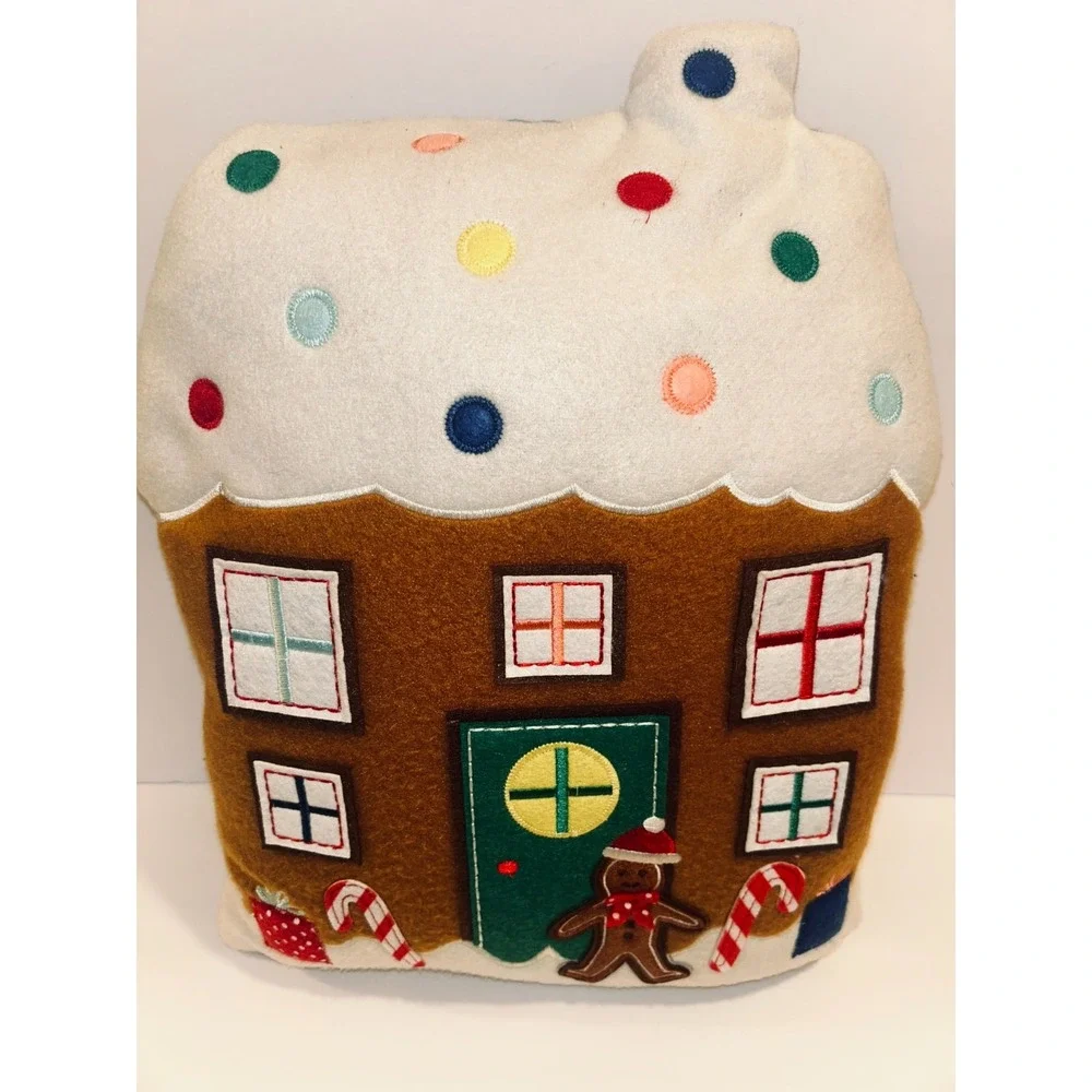 Wondershop Gingerbread House Plush Reversible Polka Dot 2023 Holiday
